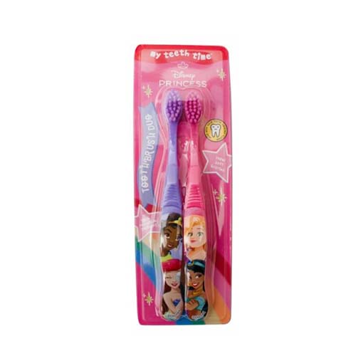 Disney Princess Pink & Purple Toothbrushes Twin Pack