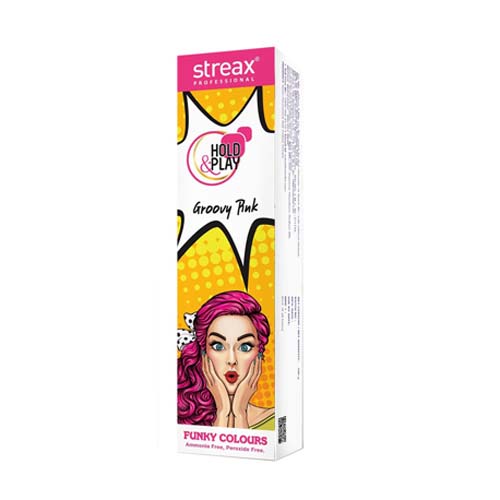 Streax Pro Hold & Play Funky Colour 100ge (Groovy Pink)