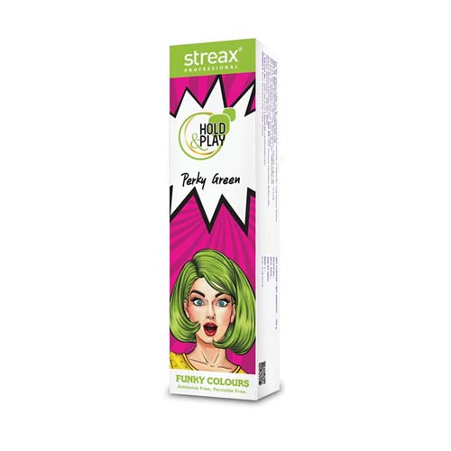 Streax Pro Hold & Play Funky Colour 100ge (Perky Green)
